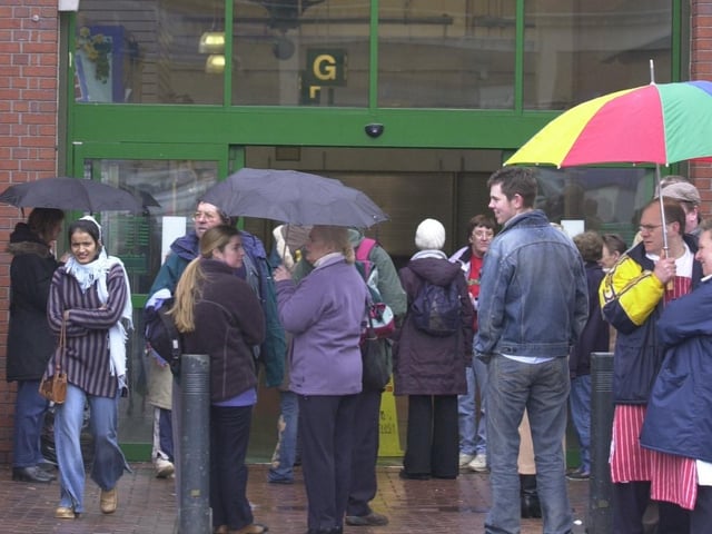 A fire forced an evacuation at Kirkdgate Market in March 2004.