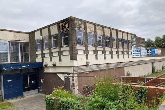 The old Kellingley Social Club building, in Knottingley