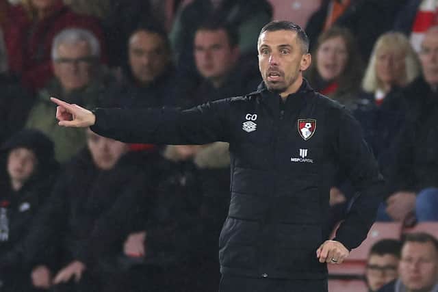 STRONG WARNING: From Bournemouth boss Gary O'Neil ahead of Sunday's visit of Leeds United. Photo by ADRIAN DENNIS/AFP via Getty Images.