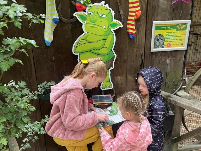 Grab a magical stamp book and find all the mystical characters along the trail!