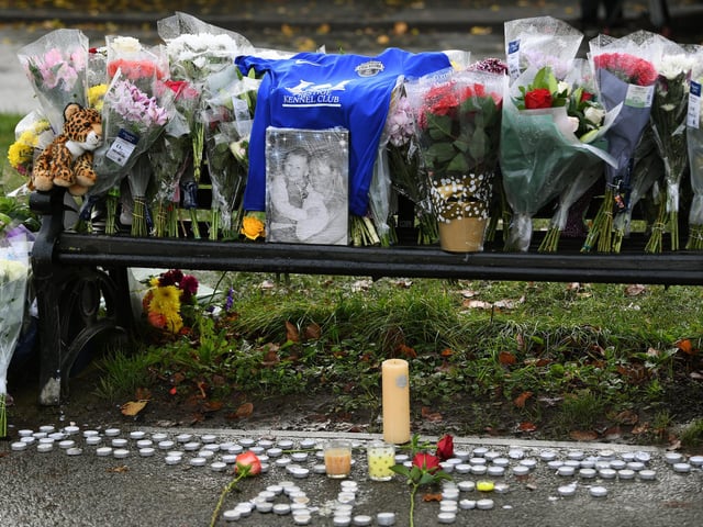 A nearby bench was filled with flowers, candles and pictures of the young boy, who was described as “lovely, kind, funny, mischievous, brave and generous".