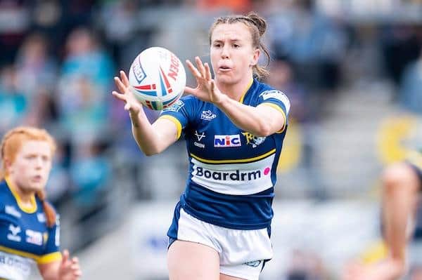 Sam Lisone's partner Georgia Hale returned to Australia after playing for Rhinos at the start of the Betfred Womens' Super League season. She will return to Leeds later this year. Picture by Allan McKenzie/SWpix.com.