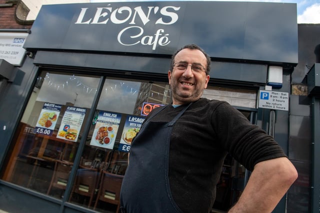 Léon's Café - 4.7 stars. Address: 53 Town St, Armley, Leeds LS12 1XD.