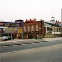 Harry Ramsden's fish and chip restaurant on Otley Road in Guiseley pictured in October 2003. Huge advertising boards promote a Christmas party, three course festive menu only £9.99 and an evening entitled Elvis - enjoy an evening with a tribute to the King of Rock 'n' Roll.