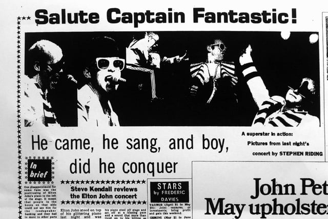 Share your memories of Elton John in concert at Leeds Grand Theatre in April 1976 with Andrew Hutchinson vi email at: andrew.hutchinson@jpress.co.uk or tweet him -@AndyHutchYPN