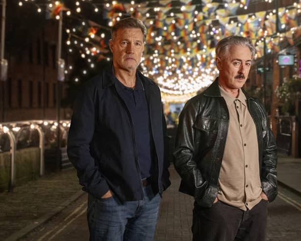 Clive Goss (David Morrissey) and Leo Struthers (Alan Cumming) are locked in a death spiral in the new drama from Russell T Davies, Tip Toe (Picture: BEN BLACKALL/CHANNEL 4)