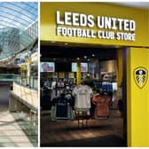The new Leeds United fan store is based on the ground floor of the Trinity Shopping Centre. Picture: NW/Leeds United