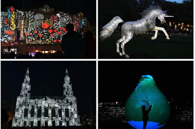 It was a spectacular opening night as thousands headed to Leeds to take in the array of installations. Photos: National World