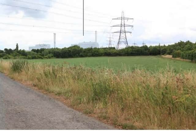 Proposals to build a battery energy storage system (BESS) on farmland off Holmfield Lane, Castleford, have been given the go-ahead. (Image: Harmony Energy).