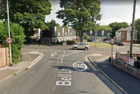 The motorcycle was in collision with a blue Vauxhall Adam close to the Broad Lane junction with Bell Lane. Picture: Google