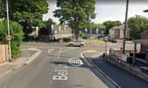 The motorcycle was in collision with a blue Vauxhall Adam close to the Broad Lane junction with Bell Lane. Picture: Google