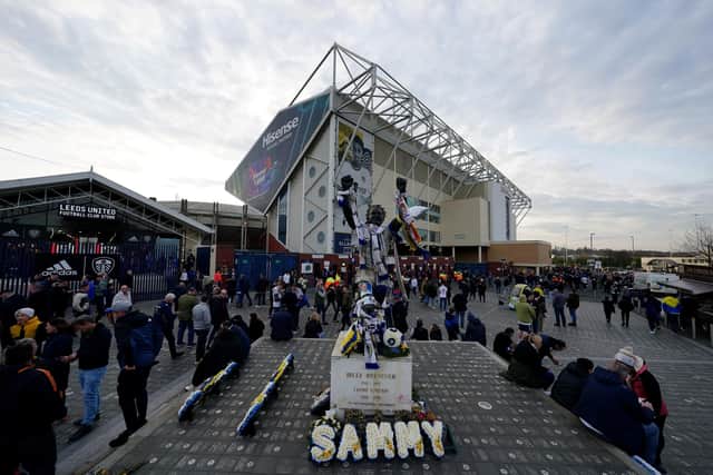 A general view of The Billy Bremner Statue at Elland Road, Leeds. Picture date: Tuesday April 4, 2023.