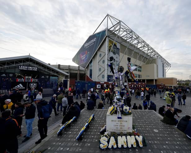 A general view of The Billy Bremner Statue at Elland Road, Leeds. Picture date: Tuesday April 4, 2023.