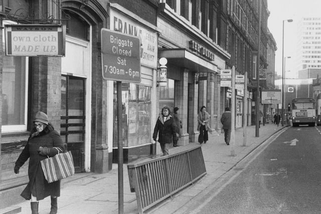 A view down Duncan Street in January 1976.