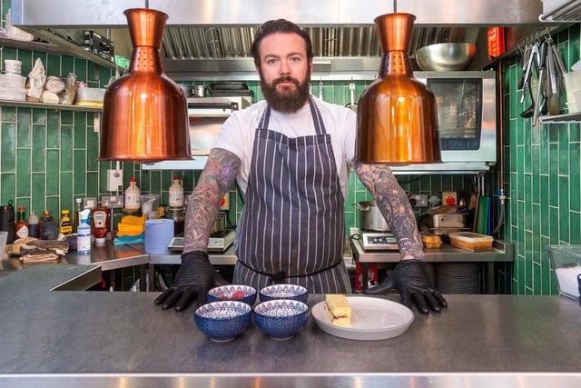 Forde in Horsforth has been listed in the Michelin Guide less than a year after opening. Our reviewers scored the restaurant 10 for atmosphere, 10 for food, 9 for service and 8 for value. Pictured is founder Matt Healy.