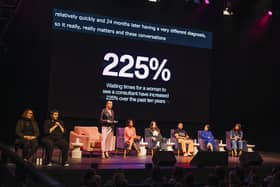 Leeds International Festival of Ideas 2023 has officially launched. Industry experts and activists took to the Leeds Playhouse stage to discuss women's health. Photo: Tom Martin