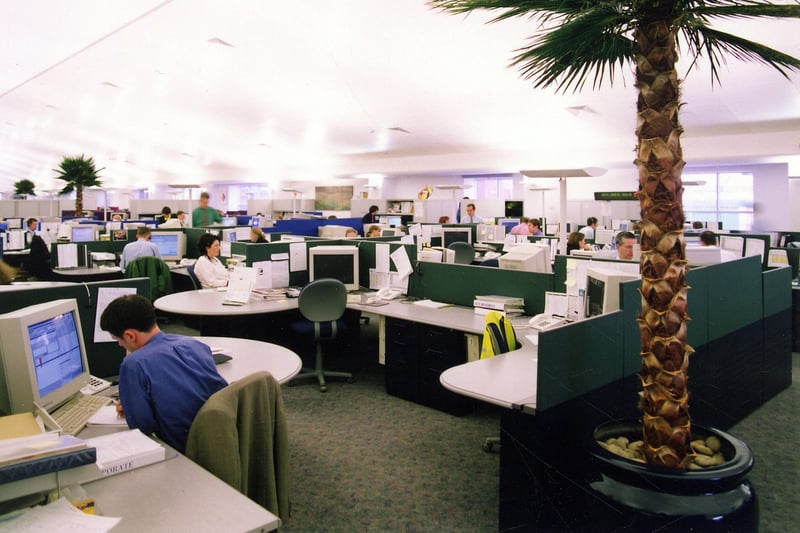Inside Halifax Direct call centre on Water Lane in Holbeck which opened in September 1995.