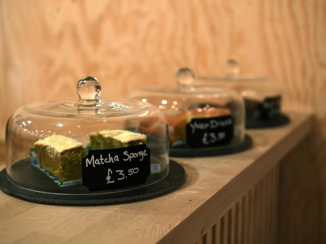 Cakes on offer include lemon drizzle with yuzu fruit