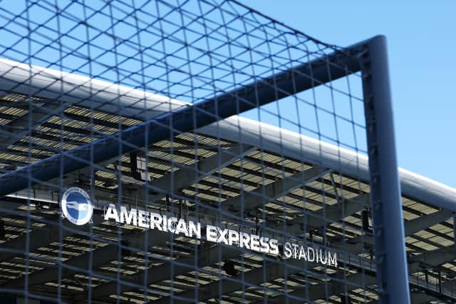 A Leeds United supporter has been arrested over homophobic abuse at Brighton and Hove Albion in November