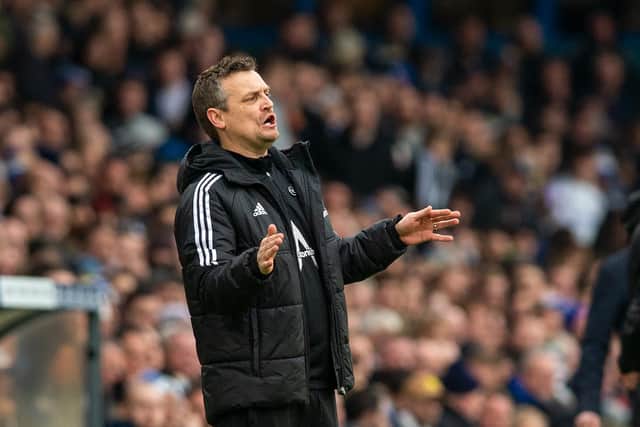 PROUD CARETAKER - Michael Skubala lauded the effort of his players and their performance for 80 minutes before succumbing to two late goals against Manchester United. Pic: Bruce Rollinson