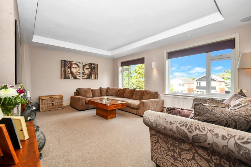 The home has a light and spacious living room.