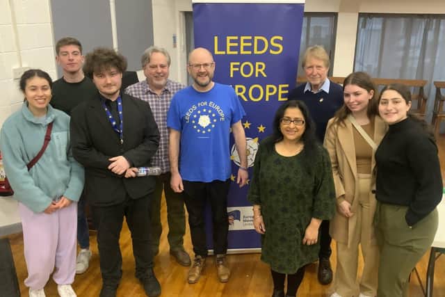 Leeds for Europe with students and speakers at the February 2024 Erasmus+ meeting.