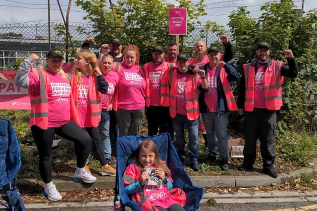 Engineers and call centre staff voted in favour of industrial action after BT offered a £1,500 per year pay rise. Picture: @CWUnews.