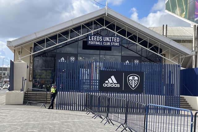 Police were called to Elland Road following reports of a security threat to the premises.