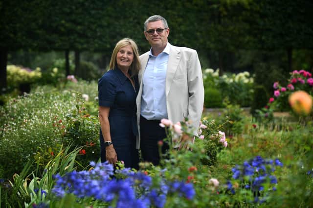 Keith  and Amanda Griffiths at their property in Yorkshire. Picture Jonathan Gawthorpe