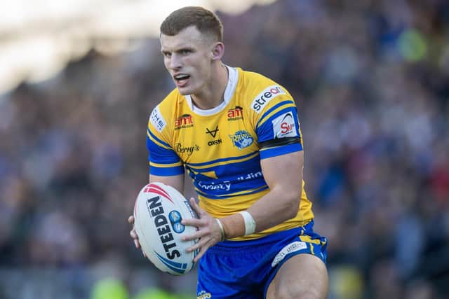 Leeds Rhinos' Ash Handley could be back on the field for the round 27 game at Wigan Warriors or play-offs which begin the following week. Picture by Tony Johnson.
