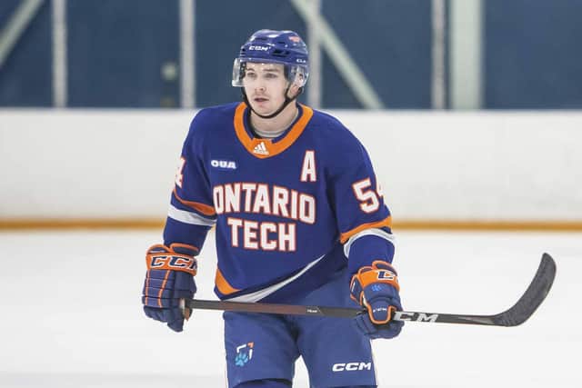 WINNING PEDIGREE: Noah McMullin has won three league championships during his junior career. Picture courtesy of Ontario Tech University.