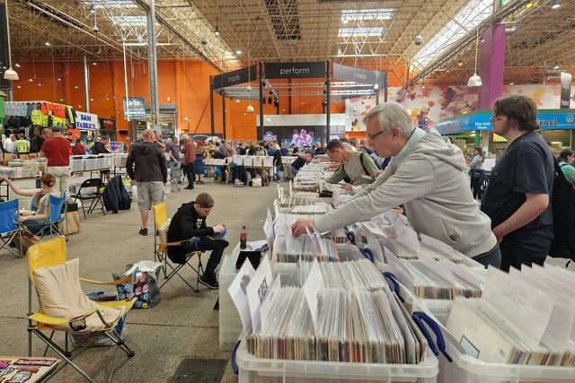 There were 85 tables rented out for Saturday's record fair