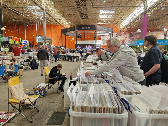 There were 85 tables rented out for Saturday's record fair