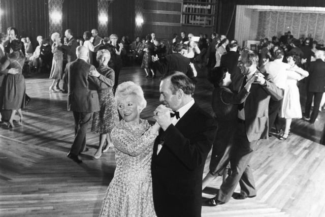 The owner of the Ritz Ballroom Joe Narey dancing with his wife Miriam in December 1981.