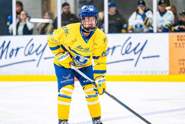 CALL UP: Leeds Knights' defenceman Jonas Bennett is the youngest member of the Great Britain Under-20 squad that will compete in the World Championships in Bucharest in January. Picture: Kev Bland/Knights Media.