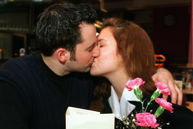 A kissing couple were wanted for a Valentine's Day competition run by The Courtyard pub, on Great George Street.