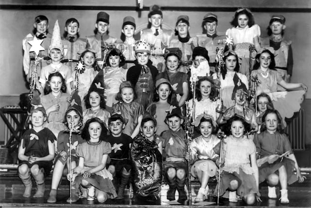 Pupils from Barley Hill Road School in Garforth who took part in a Christmas concert around 1950.