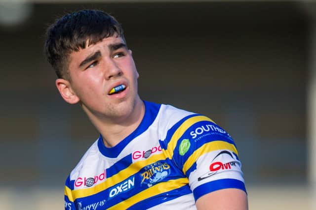 Jack Sinfield, who scored a try, two conversions, a penalty and two drop goals. Picture by Craig Hawkhead Photography/Leeds Rhinos.
