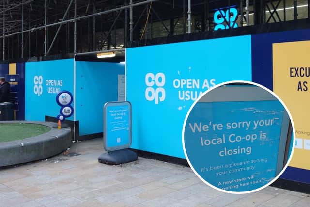 The Co-op store at West Point in Leeds has closed its doors.