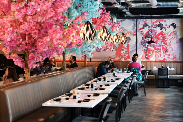 Blue Sakura in Merrion Way serves unlimited Japanese-style tapas including sushi and Asian-style grill dishes. The colourful eatery offers diners hundreds of hot and cold dishes to choose from.