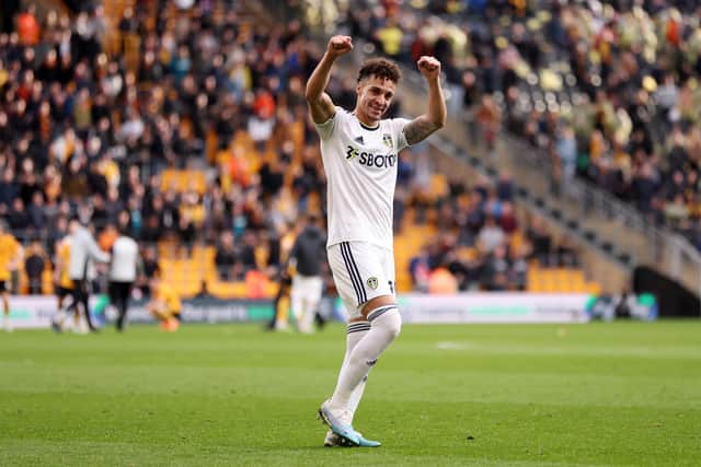 CHIEF THREAT: Leeds United forward Rodrigo, above, is favourite to score first in today's showdown against Crystal Palace at Elland Road. Photo by Naomi Baker/Getty Images.