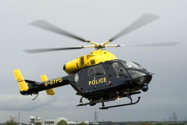 Barthorpe was chased by the force's helicopter.