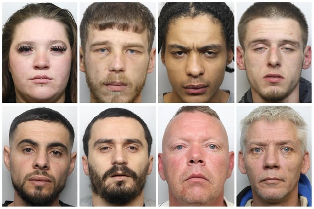 The criminals who have faced justice in recent days. (pics from WYP)
