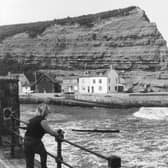 Wish you were here? Staithes on Yorkshire's east coast pictured in March 1981.
