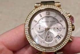 The mother of three said that two of the dials on the side of the watch were damaged by staff at Timpson