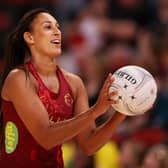 Enjoying her craft: England Roses legend Geva Mentor will play in her 12th major tournament this summer before joining Leeds Rhinos. (Picture: Mark Kolbe/Getty Images for Netball Australia)
