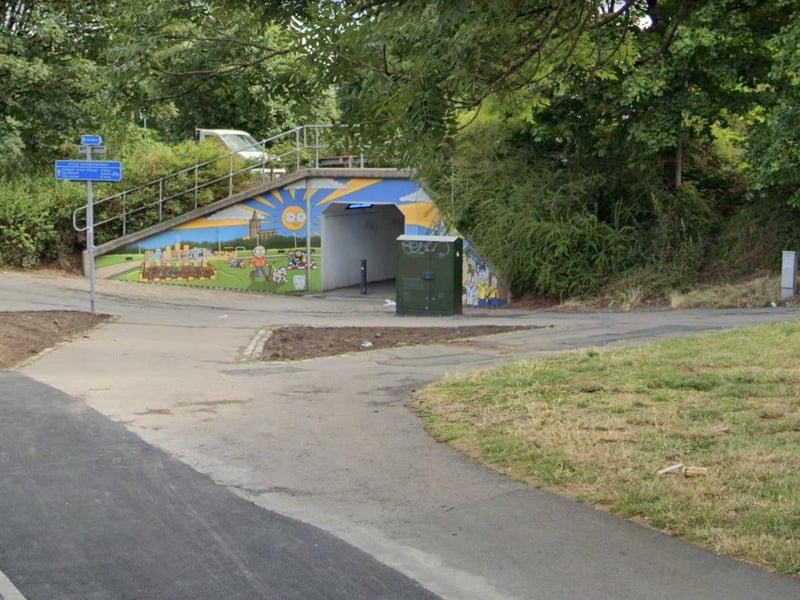 The mural, celebrating Leeds United and the surrounding area including Holbeck in Bloom, was painted by artist Andy Sykes also known as Hexjibber. It has been painted outside the tunnel that runs below Top Moor Side, Holbeck Moor, which is a popular route for many on matchdays heading to Elland Road.