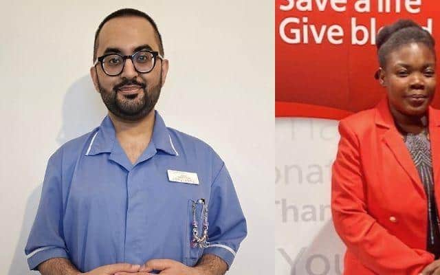 Kabir Hussain (left) and Solome Mealin (right)