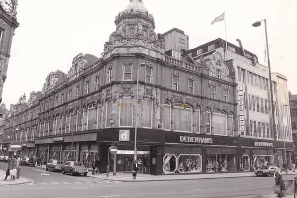 The imposing Debenhams store pictured in February 1981.