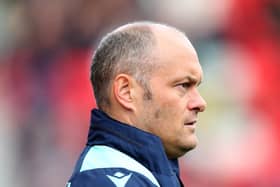 STOKE ON TRENT, ENGLAND - OCTOBER 21: Alex Neil, Manager of Stoke City, looks on during the Sky Bet Championship match between Stoke City and Sunderland at Bet365 Stadium on October 21, 2023 in Stoke on Trent, England. (Photo by Jess Hornby/Getty Images)